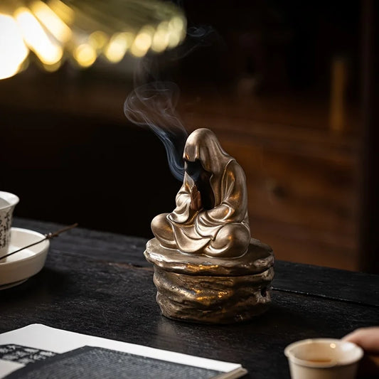 Ceramic Buddha meditation burner